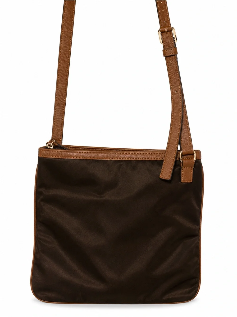 Michael Kors Brown and Tan Crossbody Bag